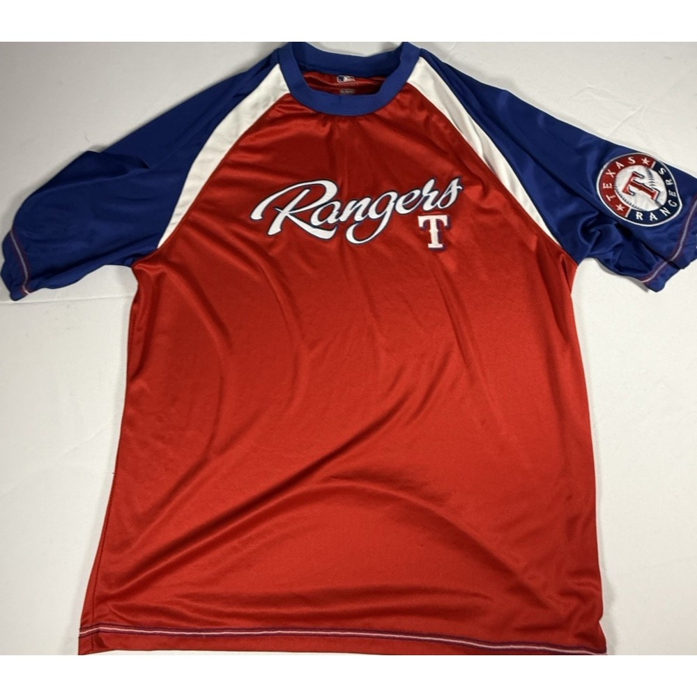 MLB Texas‎ Rangers Jersey T-Shirt Jersey Size XL MLB Genuine Merchandise